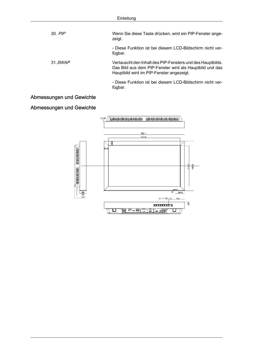 Samsung LH32TCUMBC/EN manual $EphvvxqjhqXqg*Hzlfkwh, Hljw, ¾JEDU, 6$3, +DXSWELOGZLUGLP3,3HQVWHUDQJHHLJW 