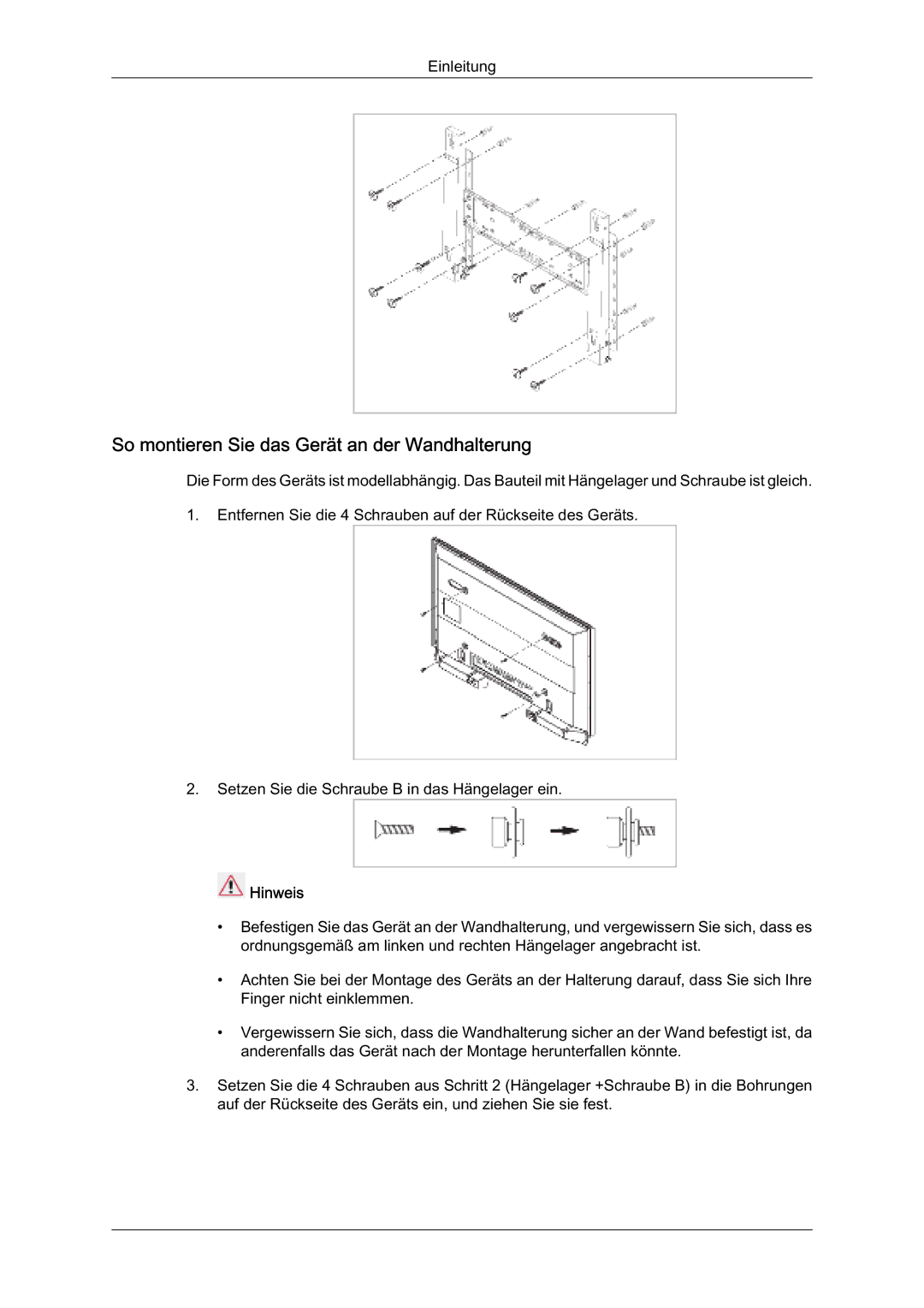 Samsung LH32TCUMBC/EN 6RPRQWLHUHQ6LHGDV*HUWDQGHUDQGKDOWHUXQJ,  6HWHQ6LHGLH6FKUDXEH%LQGDV+QJHODJHUHLQ 