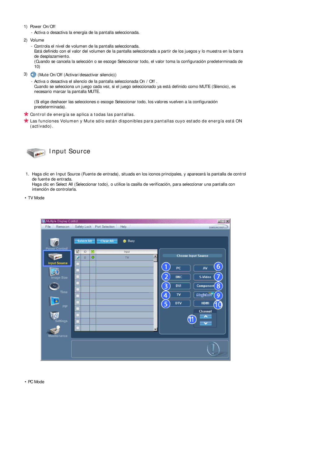 Samsung LH32TCUMBC/EN manual Input Source 