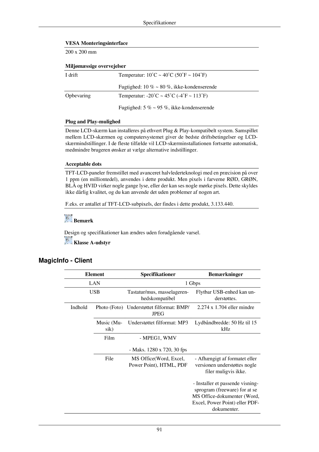 Samsung LH32TCUMBC/EN manual MagicInfo Client 