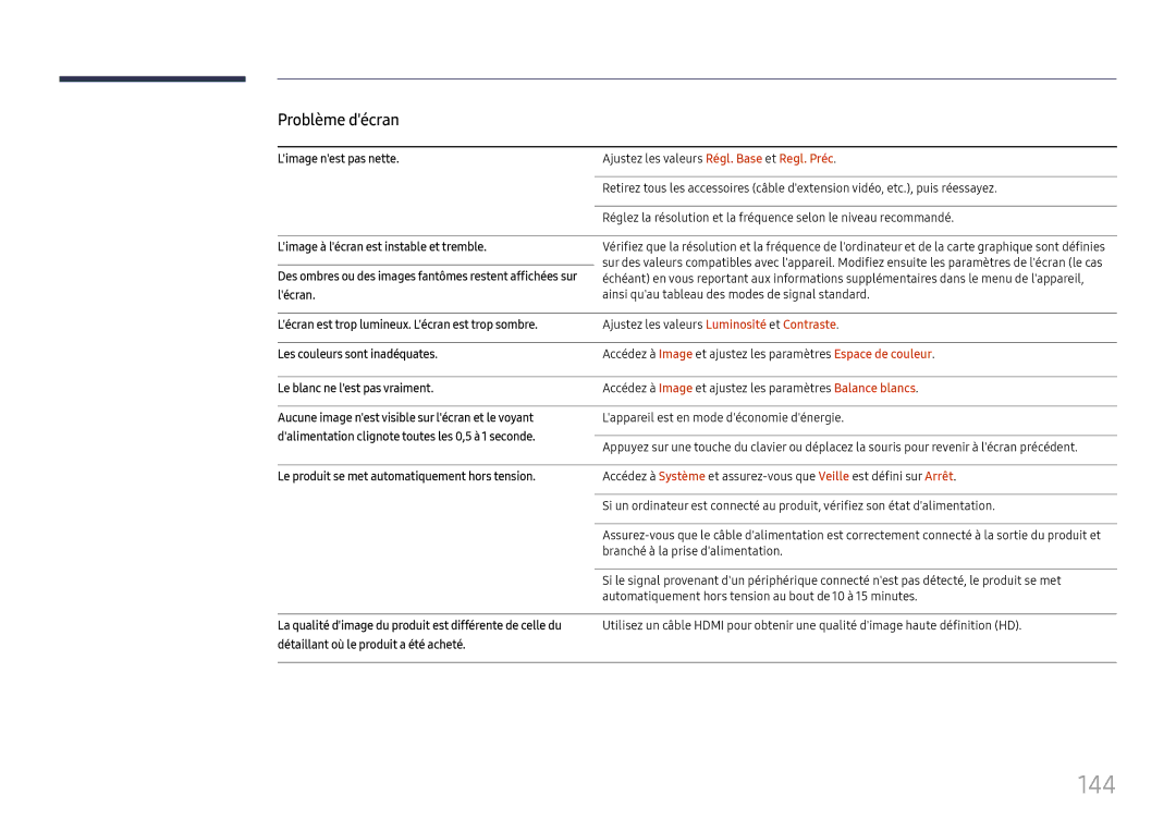 Samsung LH37SHFPLBB/EN manual 144 