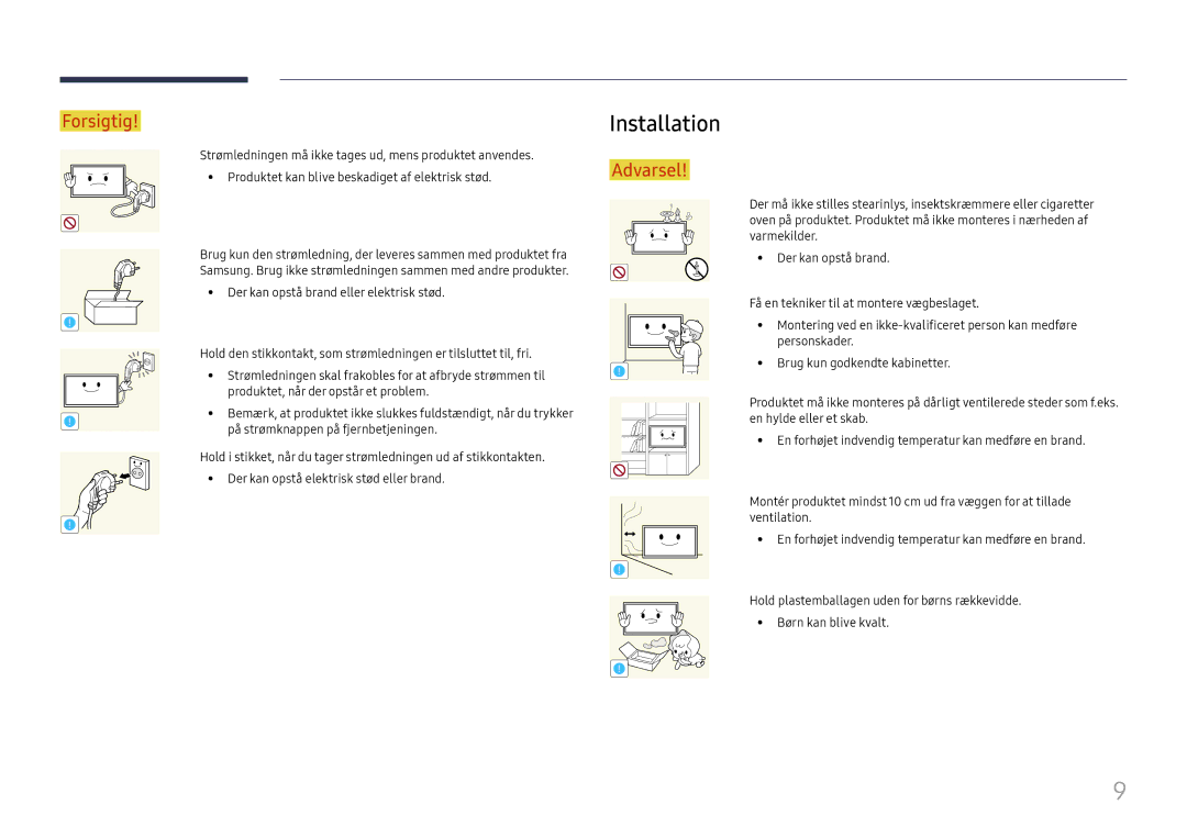 Samsung LH37SHFPLBB/EN manual Installation 