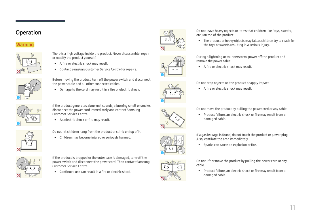 Samsung LH37SHFPLBB/CH, LH37SHFPLBB/UE, LH37SHFPLBB/NG manual Operation 