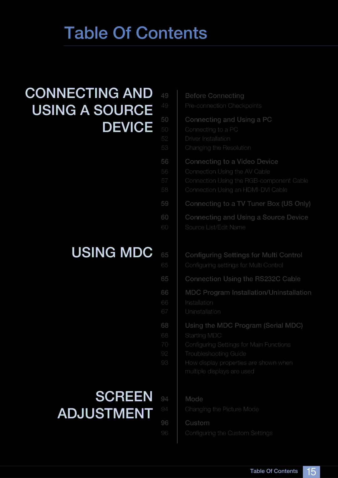 Samsung LH40ARPLBC/XY, LH40ARPLBC/EN manual Before Connecting 