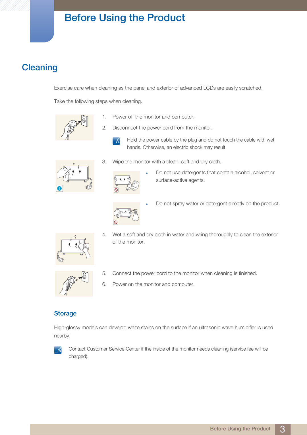 Samsung LH40ARPLBC/XY, LH40ARPLBC/EN manual Cleaning, Storage 