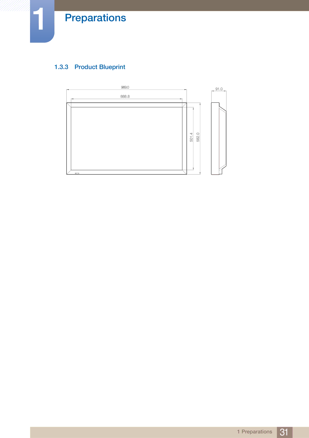 Samsung LH40ARPLBC/XY, LH40ARPLBC/EN manual Product Blueprint 