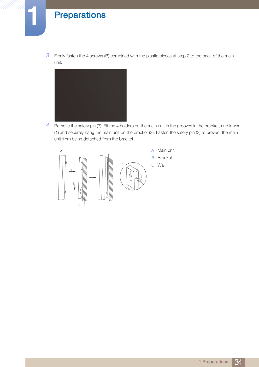 Samsung LH40ARPLBC/EN, LH40ARPLBC/XY manual Bracket 