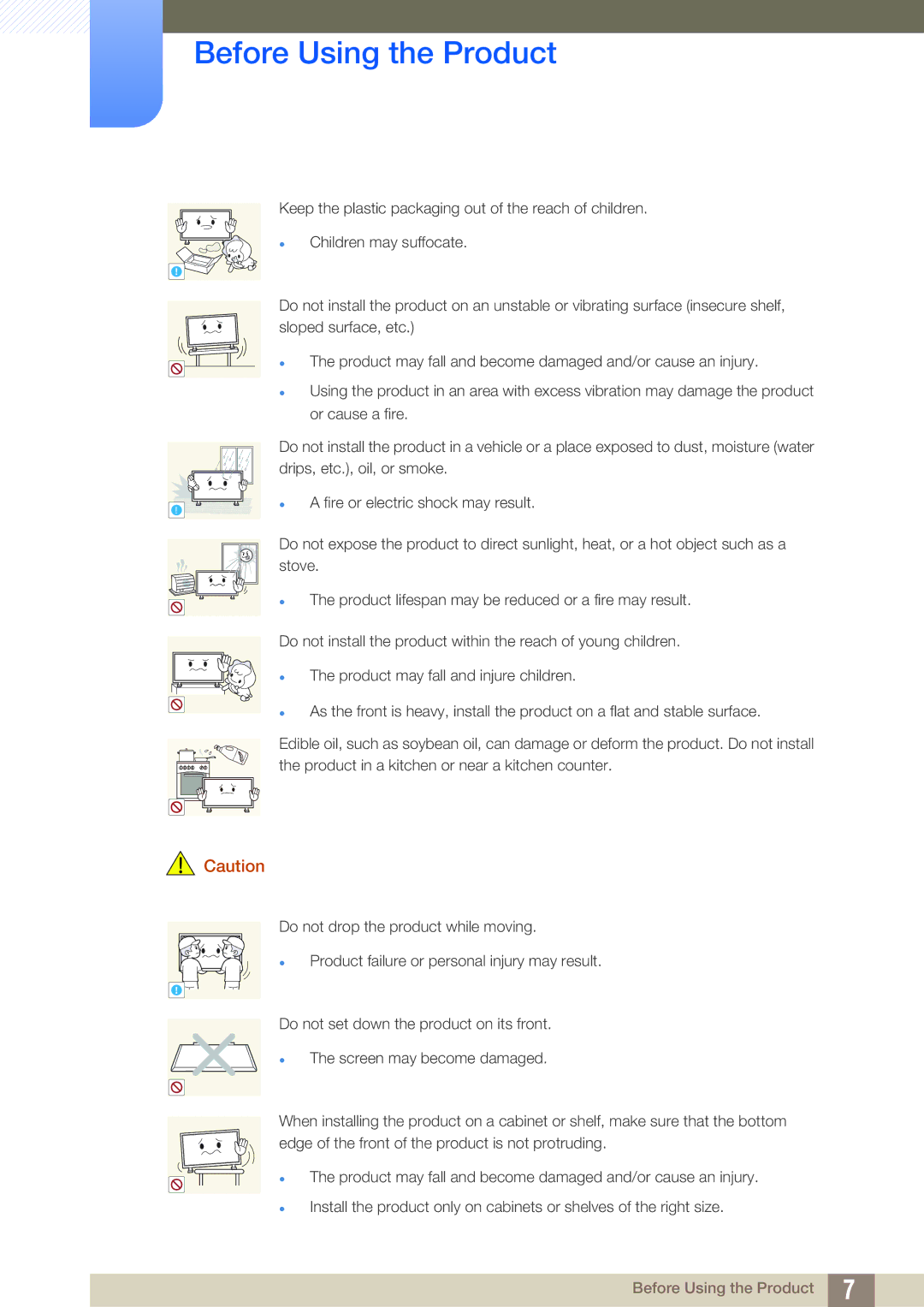 Samsung LH46ARPLBC/EN, LH40ARPLBC/EN, LH32ARPLBC/EN, LH40ARPLBC/XY, LH32ARPLBC/XY, LH46ARPLBC/XY manual Before Using the Product 