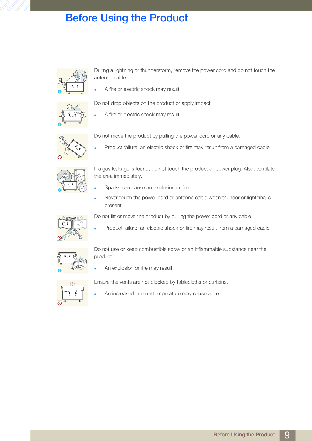 Samsung LH40ARPLBC/XY, LH40ARPLBC/EN, LH46ARPLBC/EN, LH32ARPLBC/EN, LH32ARPLBC/XY, LH46ARPLBC/XY manual Gas 