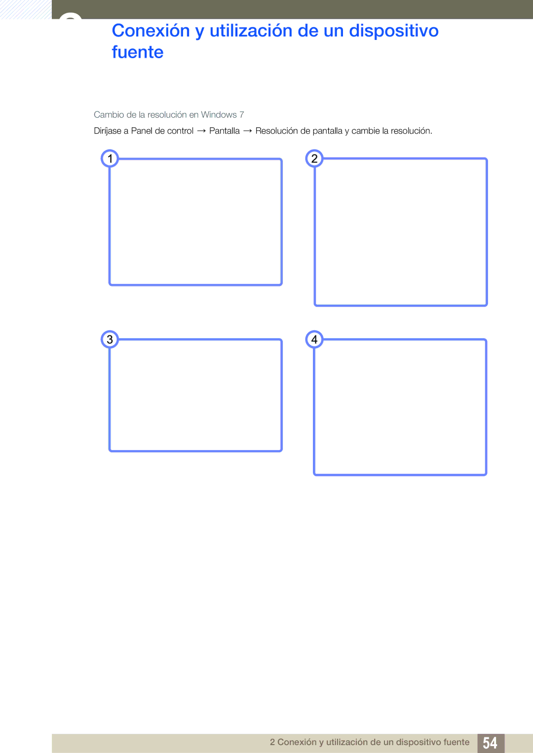 Samsung LH40ARPLBC/EN, LH46ARPLBC/EN, LH32ARPLBC/EN manual Cambio de la resolución en Windows 