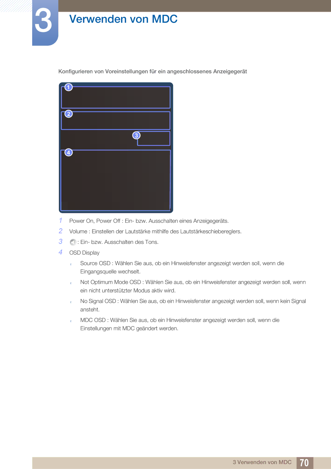 Samsung LH40ARPLBC/EN manual Verwenden von MDC 