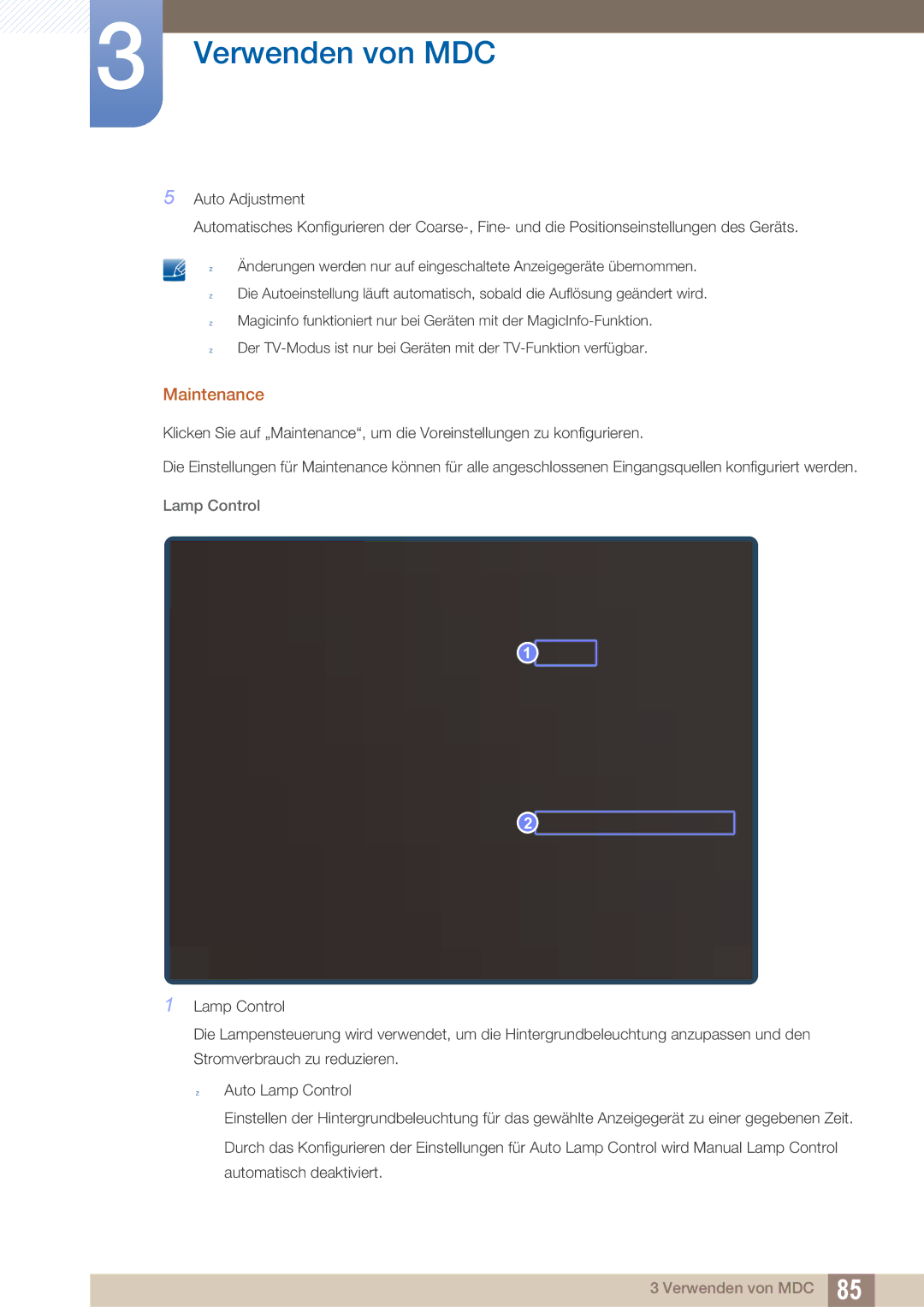 Samsung LH40ARPLBC/EN manual Maintenance 