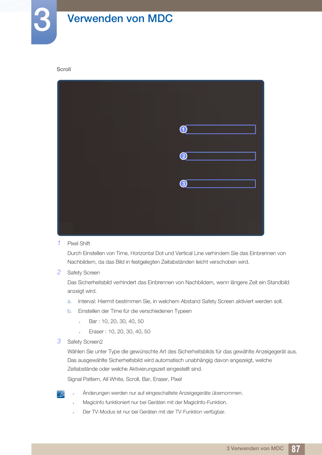 Samsung LH40ARPLBC/EN manual Scroll 