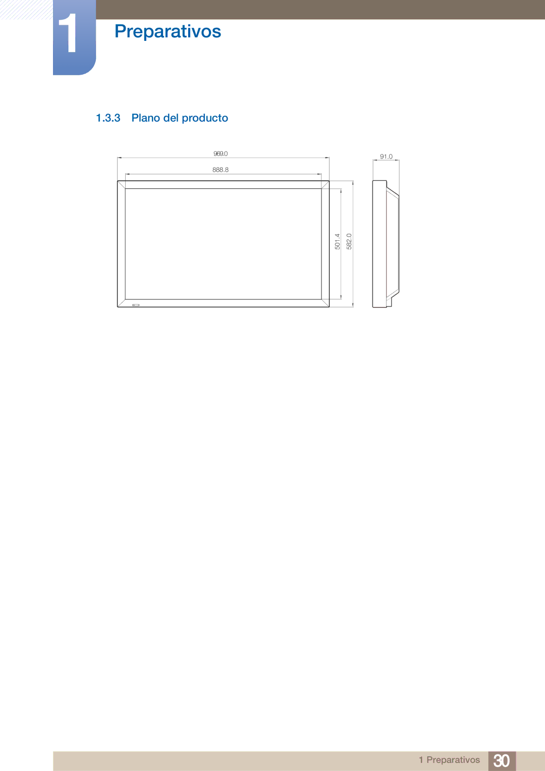 Samsung LH40ARPLBC/EN manual Plano del producto 