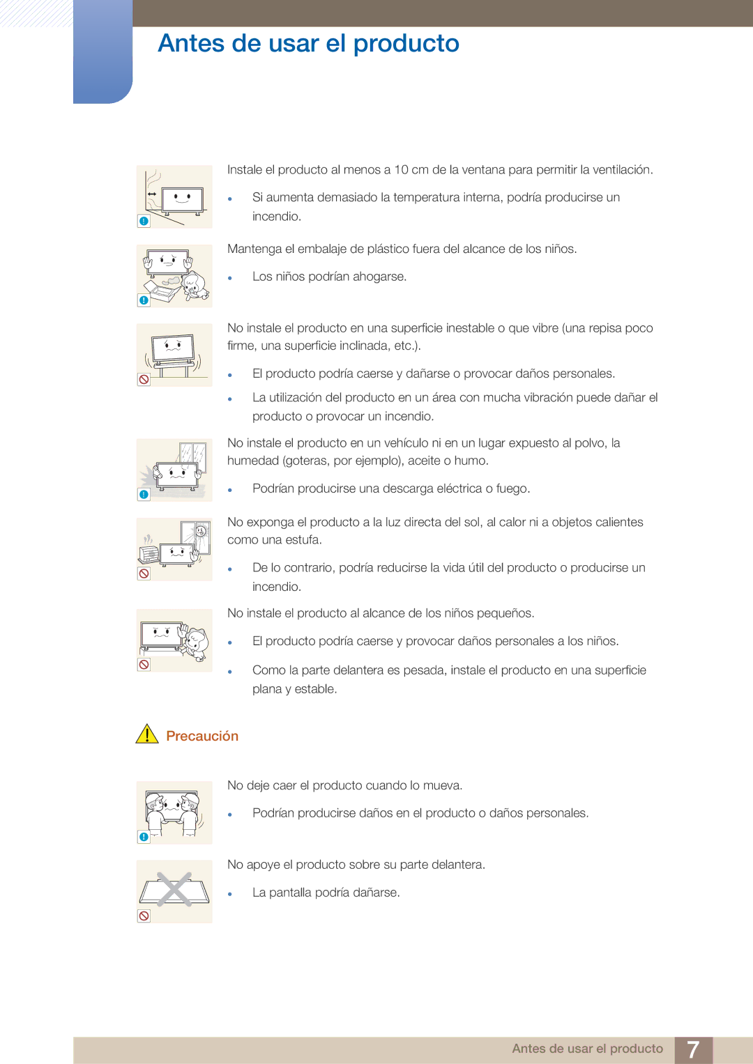 Samsung LH40ARPLBC/EN manual Antes de usar el producto 