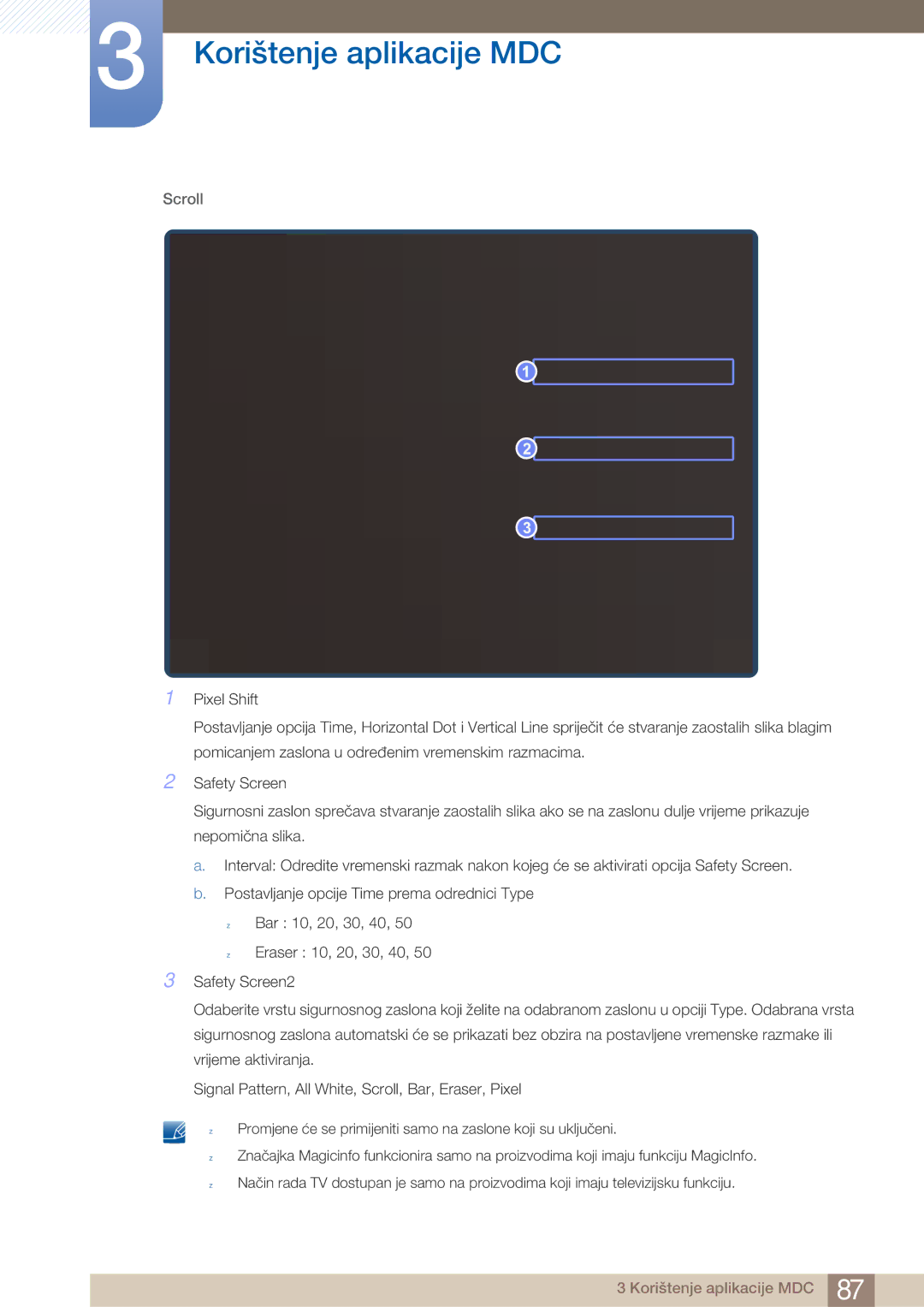 Samsung LH40ARPLBC/EN manual Scroll 