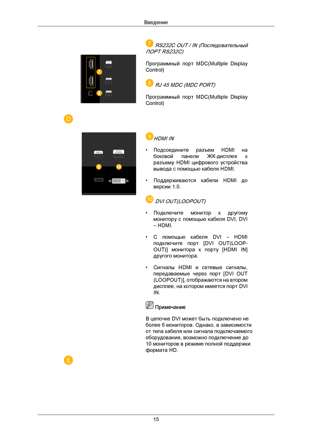 Samsung LH40BVTLBC/EN manual Hdmi 