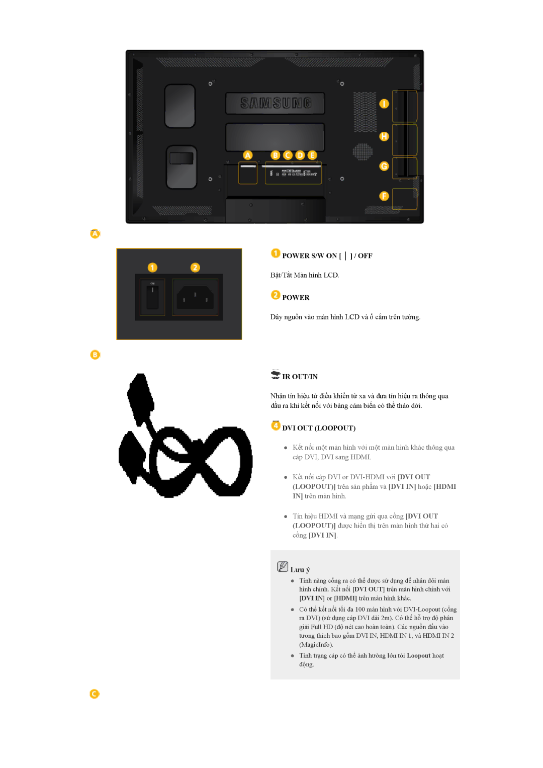 Samsung LH40CSPLBC/EN manual Power 