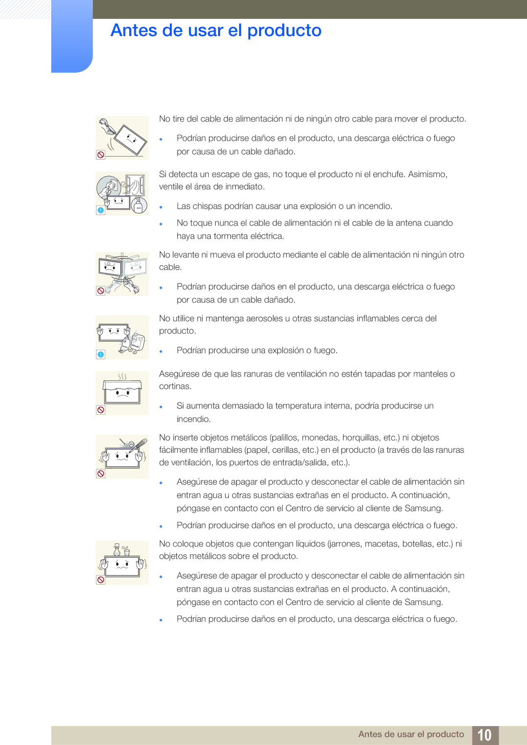 Samsung LH55DEAPLBC/EN, LH40DEPLGC/EN, LH46DEPLGC/EN, LH55UEAPLGC/EN, LH46MEPLGC/EN, LH46UEPLGC/EN, LH55UEPLGC/EN manual Gas 