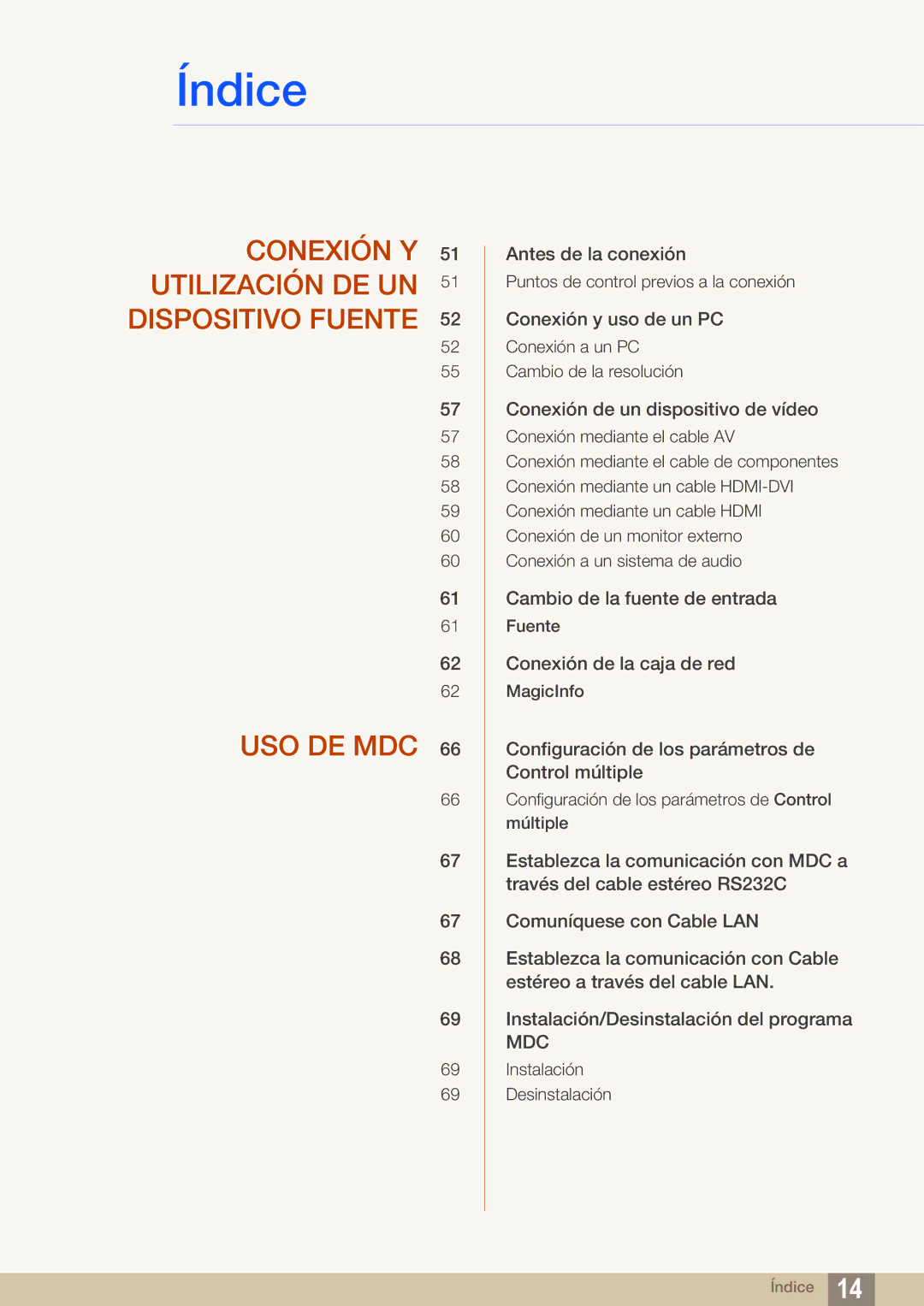 Samsung LH46DEPLGC/EN, LH40DEPLGC/EN, LH55UEAPLGC/EN, LH46MEPLGC/EN, LH46UEPLGC/EN, LH55UEPLGC/EN, LH40MEPLGC/EN manual Mdc 