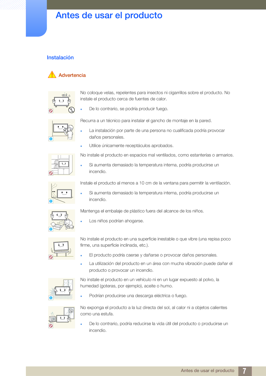 Samsung LH46UEAPLGC/EN, LH40DEPLGC/EN, LH46DEPLGC/EN, LH55UEAPLGC/EN, LH46MEPLGC/EN, LH46UEPLGC/EN, LH55UEPLGC/EN Instalación 