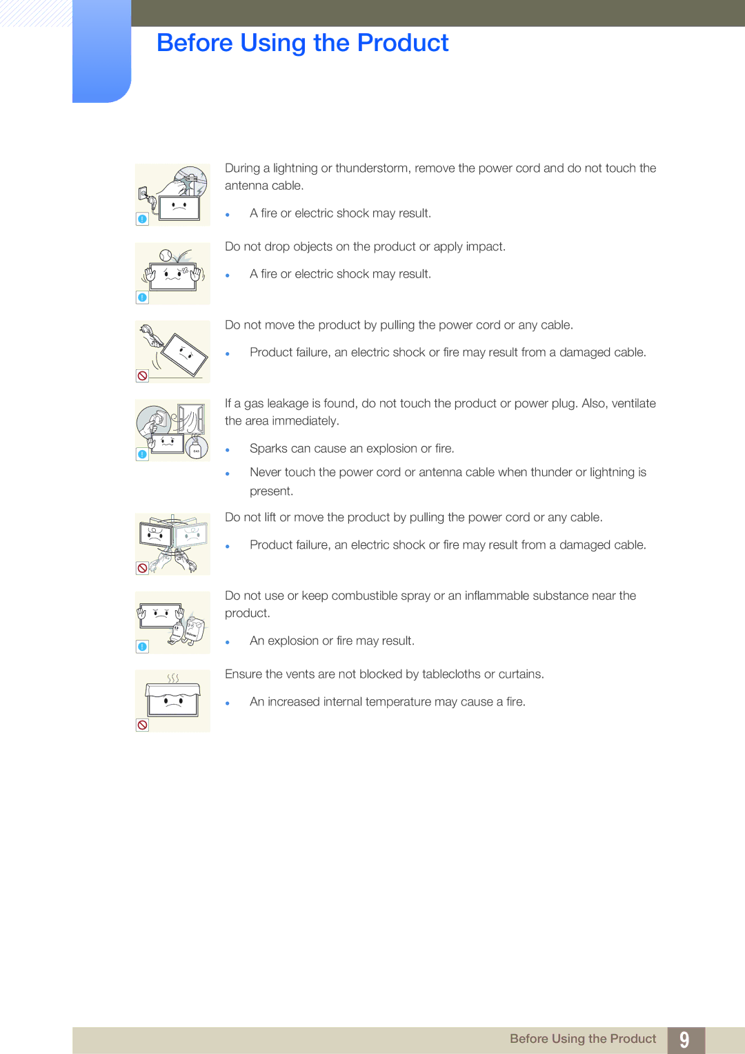 Samsung LH46UEAPLGC/EN, LH40DEPLGC/EN, LH46DEPLGC/EN, LH55UEPLGC/ZA, LH55DEPLGC/EN, LH55UEAPLGC/EN, LH46MEPLGC/EN manual Gas 