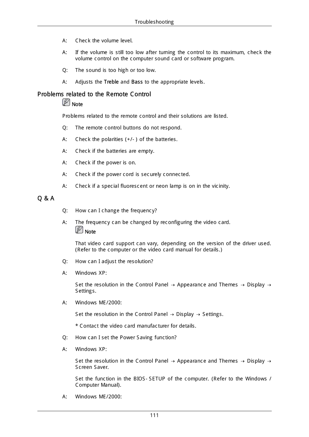 Samsung LH46MGULGD/EN, LH40DLPLGD/EN, LH46DLTLGD/EN, LH40DLTLGD/EN, LH46DLPLGD/EN manual Problems related to the Remote Control 