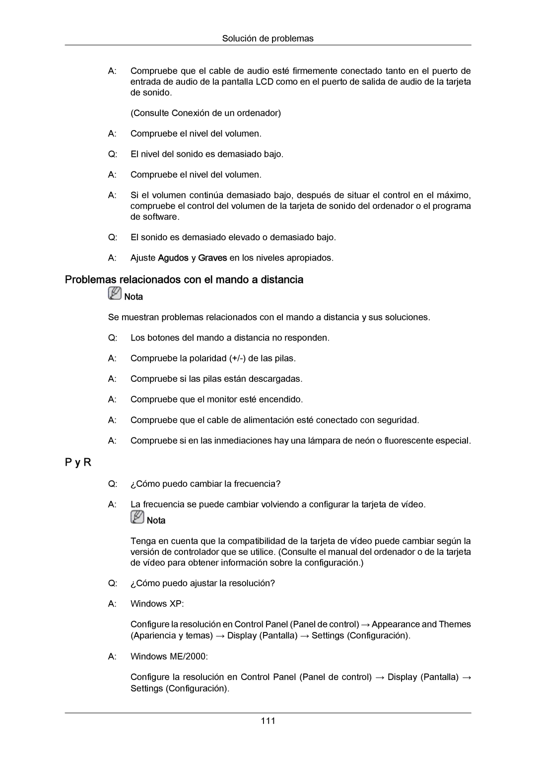 Samsung LH46DLPLGD/EN, LH40DLPLGD/EN, LH46DLTLGD/EN, LH40DLTLGD/EN manual Problemas relacionados con el mando a distancia 