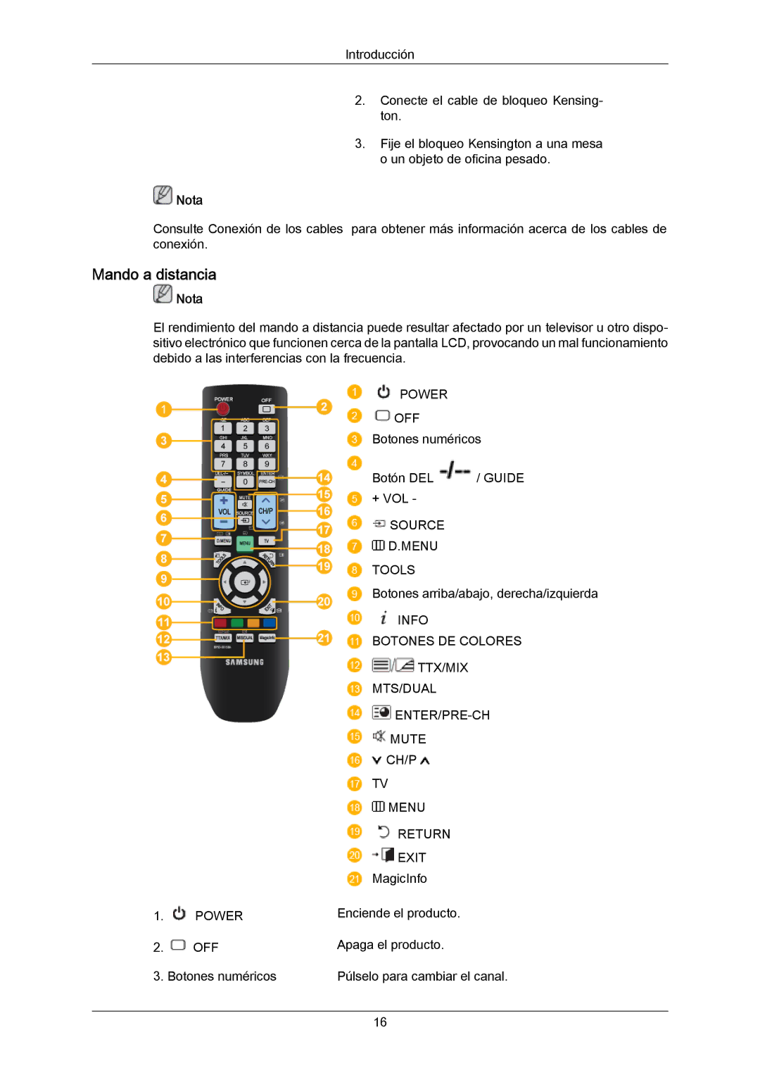 Samsung LH46DLTLGD/EN, LH40DLPLGD/EN, LH40DLTLGD/EN, LH46DLPLGD/EN, LFD-WBM2/S40A5 manual Mando a distancia, Menu Return Exit 