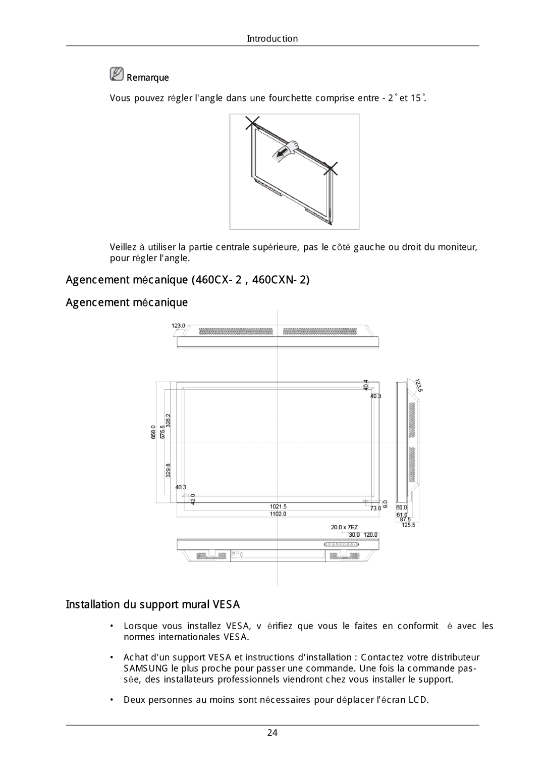 Samsung LH46DLTLGD/EN, LH40DLPLGD/EN, LH40DLTLGD/EN, LH46DLPLGD/EN manual Remarque 