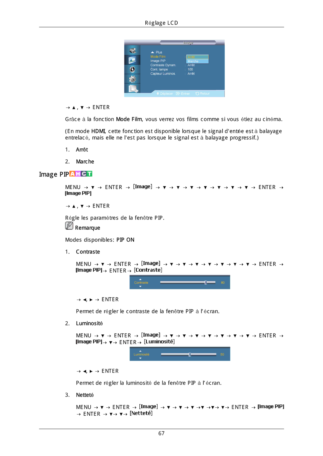 Samsung LH40DLTLGD/EN, LH40DLPLGD/EN, LH46DLTLGD/EN, LH46DLPLGD/EN manual Menu → → Enter → → → → → → → → Enter → → Enter → → → 