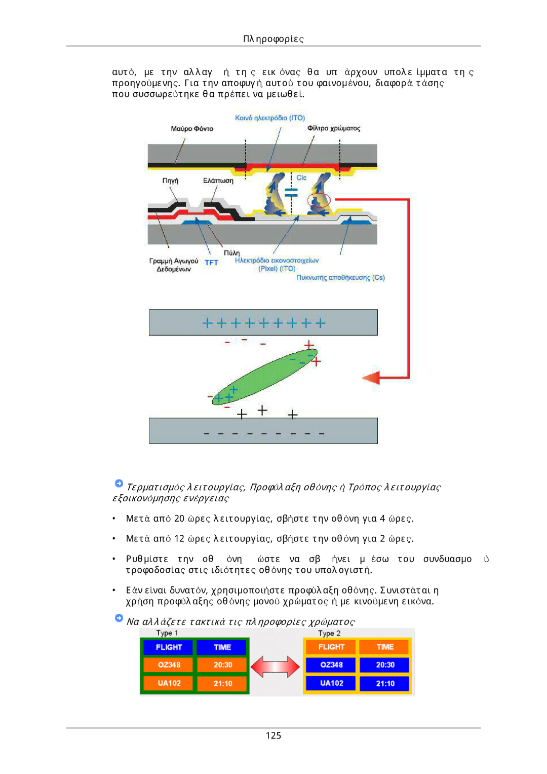 Samsung LH40DLPLGD/EN, LH46DLTLGD/EN, LH40DLTLGD/EN, LH46DLPLGD/EN manual Να αλλάζετε τακτικά τις πληροφορίες χρώματος 