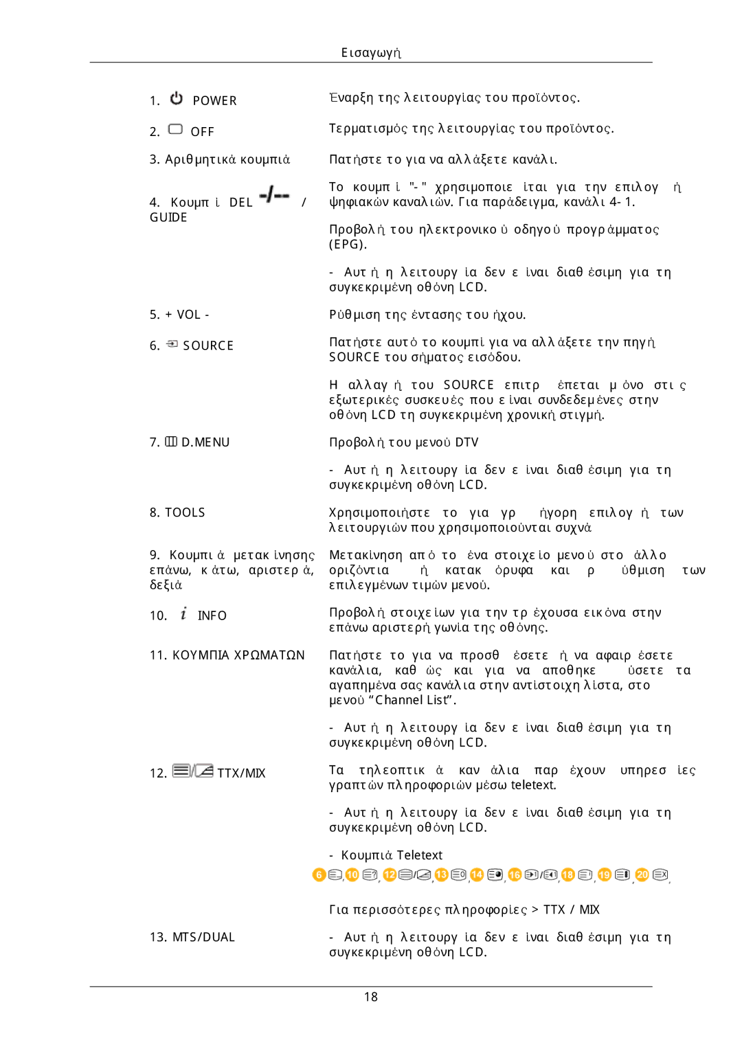 Samsung LH46DLPLGD/EN, LH40DLPLGD/EN, LH46DLTLGD/EN, LH40DLTLGD/EN manual Power 