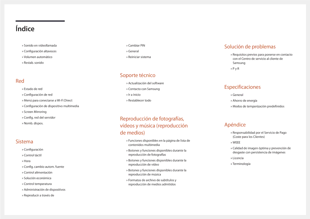 Samsung LH48DMDPLGC/EN, LH40DMDPLGC/EN, LH32DMDPLGC/EN, LH55DMDPLGC/EN, LH75DMDPLGC/EN, LH32DMDPLGK/EN manual Soporte técnico 