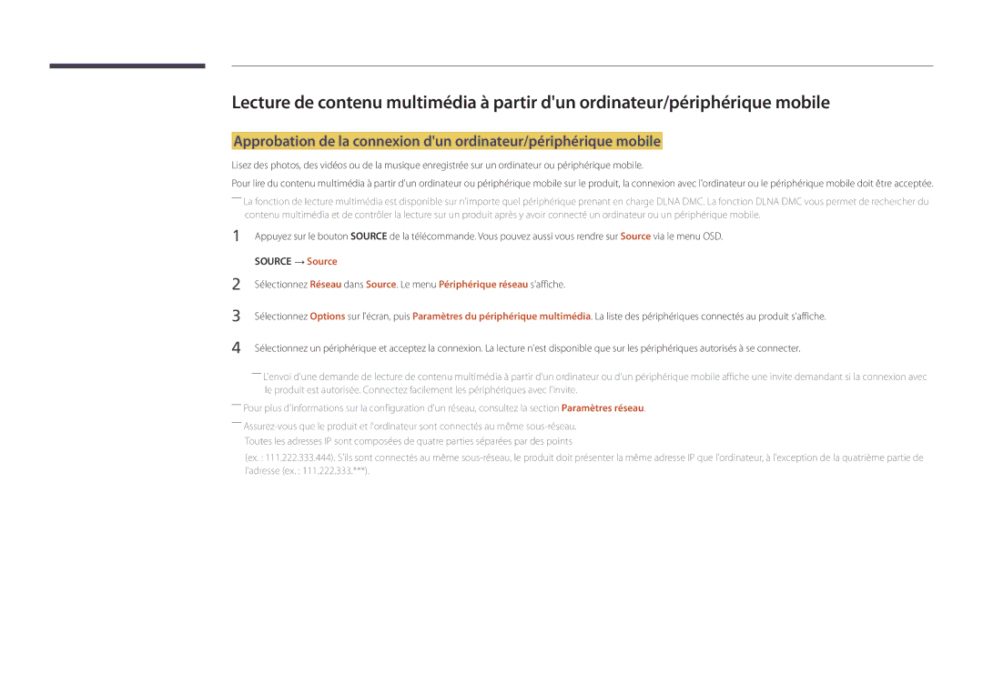 Samsung LH75DMDPLGC/EN, LH40DMDPLGC/EN, LH32DMDPLGC/EN, LH55DMDPLGC/EN, LH48DMDPLGC/EN manual Ladresse ex 