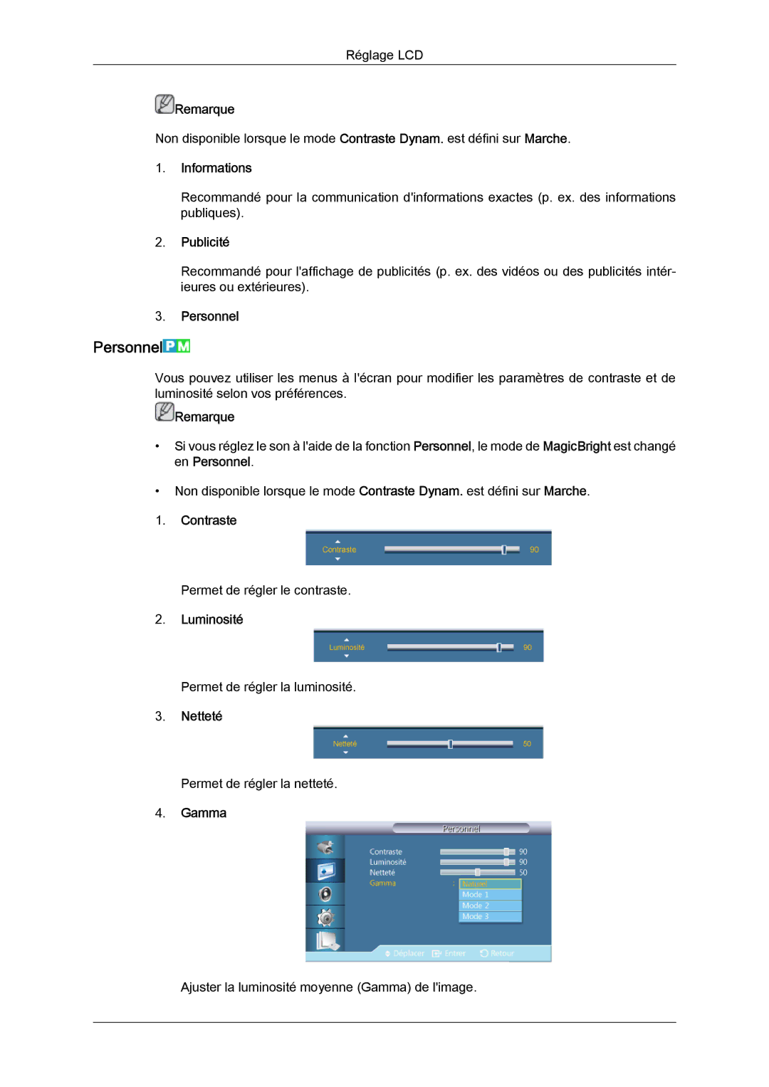 Samsung LH40GWSLBC/EN, LH40GWTLBC/EN, LH46GWPLBC/EN, LH40GWPLBC/EN, LH46GWTLBC/EN, LH46GWSLBC/EN manual Personnel 