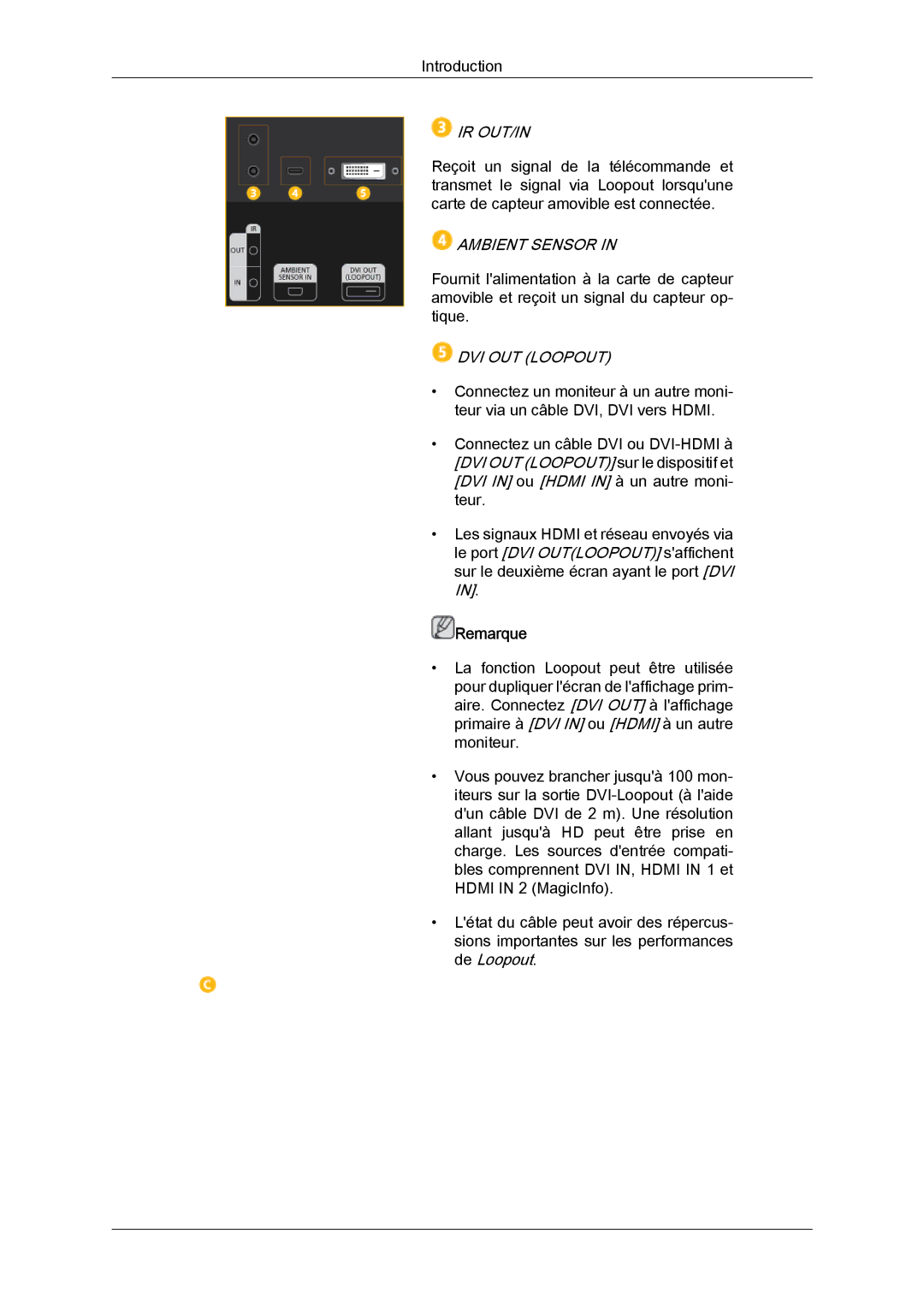 Samsung LH40GWTLBC/EN, LH40GWSLBC/EN, LH46GWPLBC/EN, LH40GWPLBC/EN, LH46GWTLBC/EN, LH46GWSLBC/EN manual Ir Out/In 