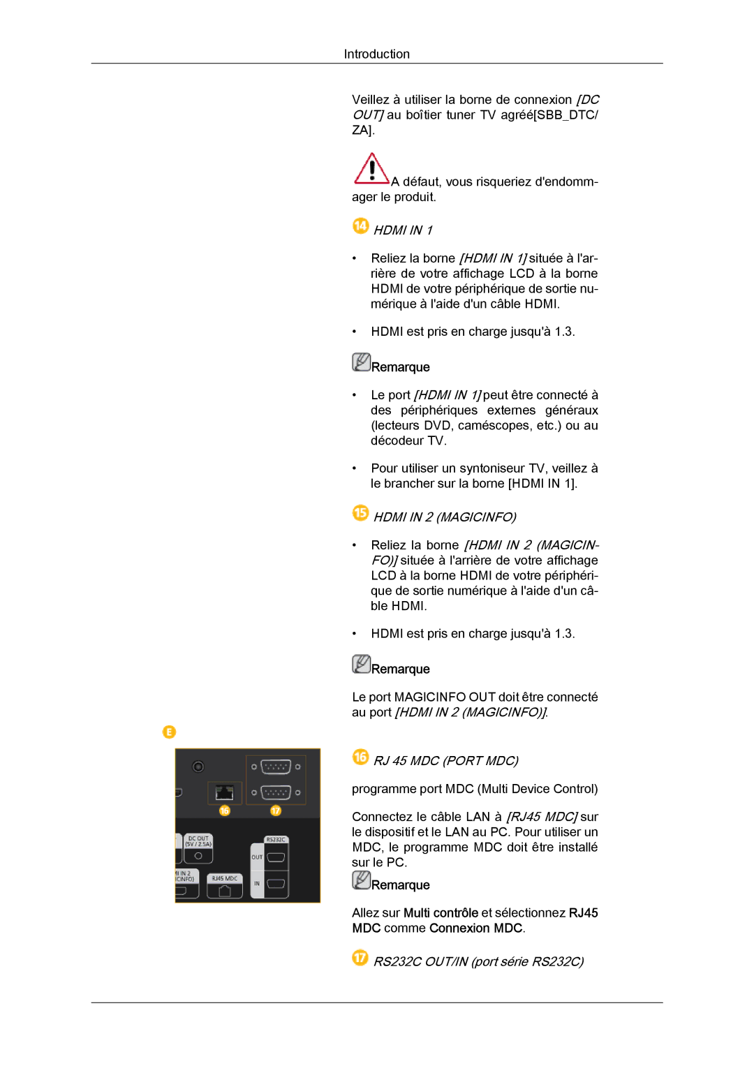 Samsung LH46GWPLBC/EN, LH40GWTLBC/EN, LH40GWSLBC/EN, LH40GWPLBC/EN, LH46GWTLBC/EN, LH46GWSLBC/EN manual Hdmi 