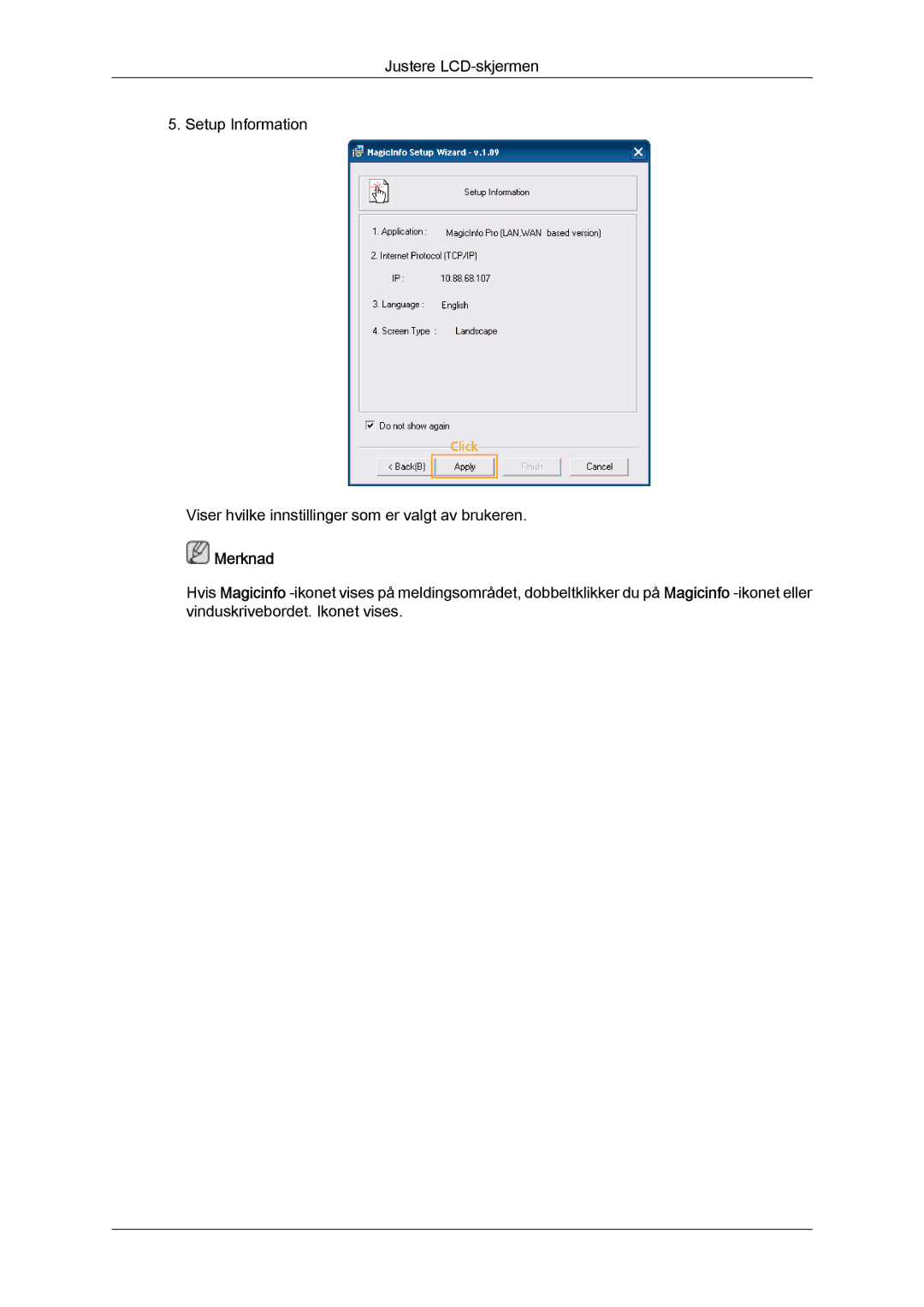 Samsung LH40GWSLBC/EN, LH40GWTLBC/EN, LH46GWPLBC/EN, LH40GWPLBC/EN, LH46GWTLBC/EN, LH46GWSLBC/EN manual Merknad 