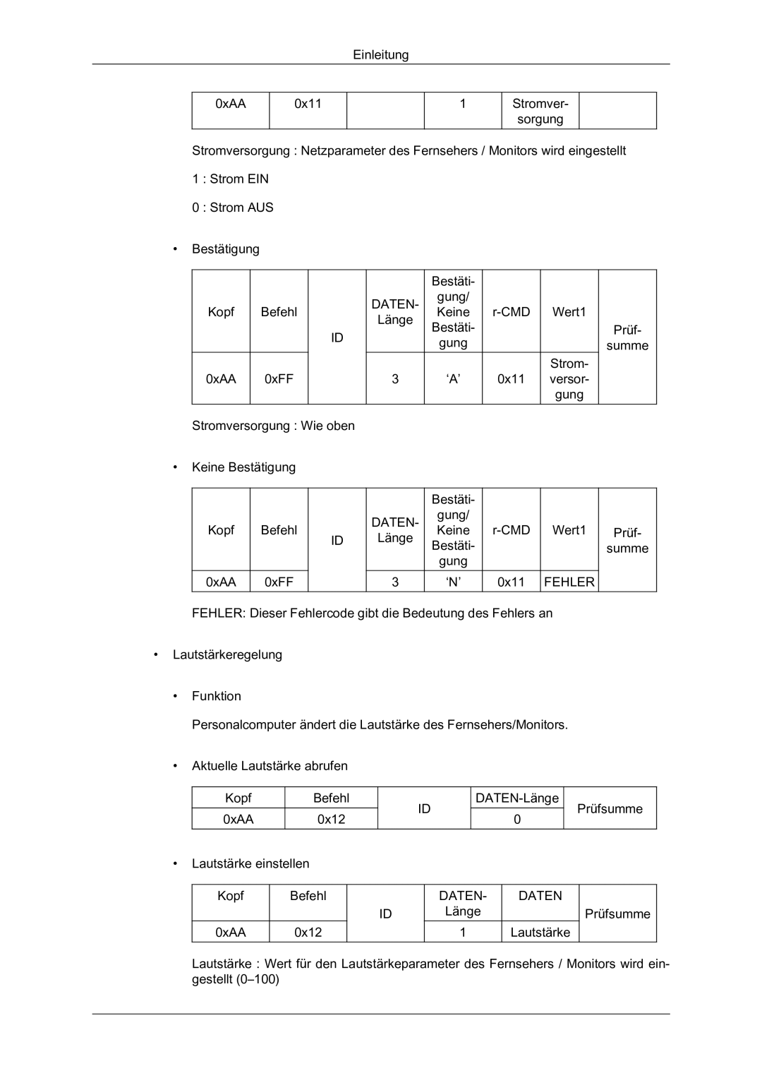 Samsung LH46HBPLBC/EN, LH40HBPMBC/EN, LH46HBPMBC/EN, LH40HBPLBC/EN manual Fehler 