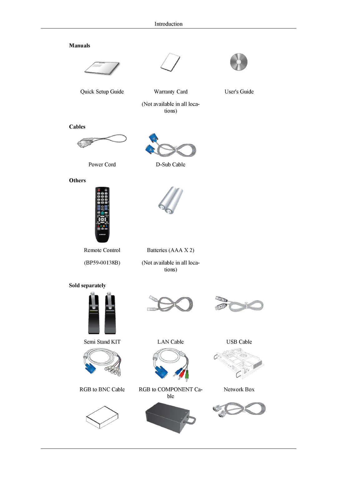 Samsung LH40MGQLBC/EN, LH40HBPMBC/EN, LH46HBPMBC/EN, LH46HBPLBC/EN, LH40HBPLBC/EN, LH40MGQPBC/EN, LH40HBPLBC/XJ manual Manuals 