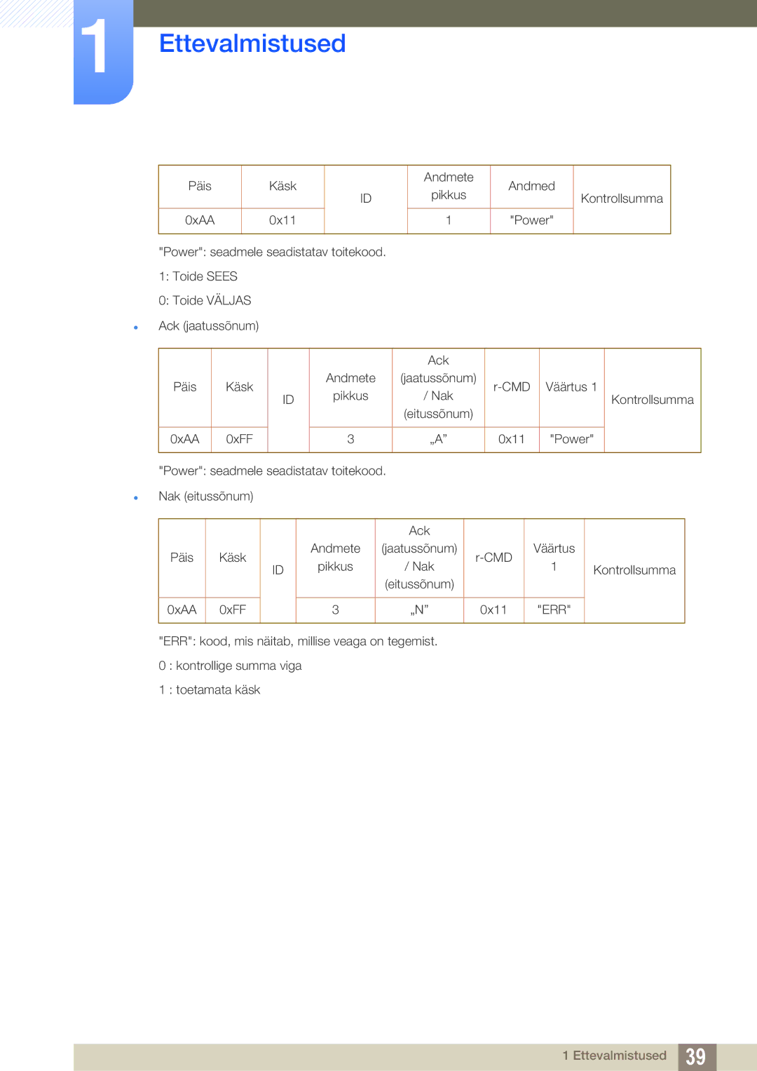 Samsung LH40HDBPLGD/EN manual Cmd 