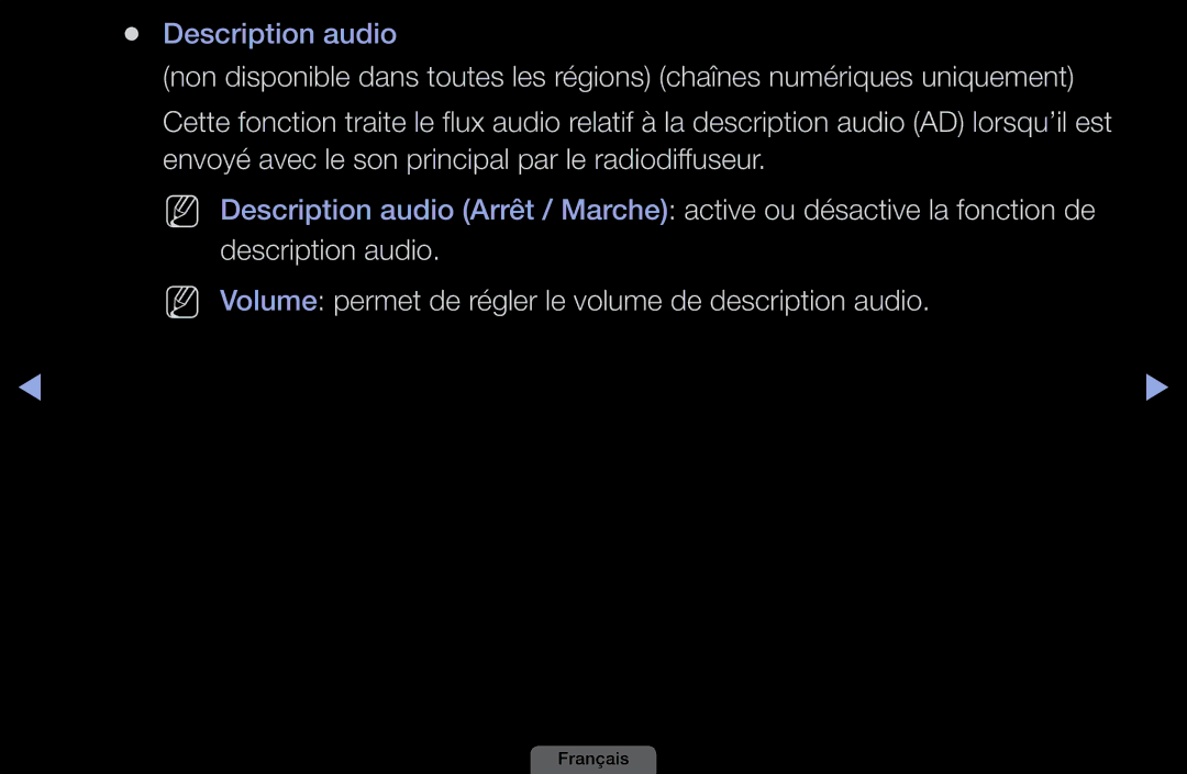 Samsung LH46HEPLGD/EN, LH40HEPLGD/EN manual Description audio 