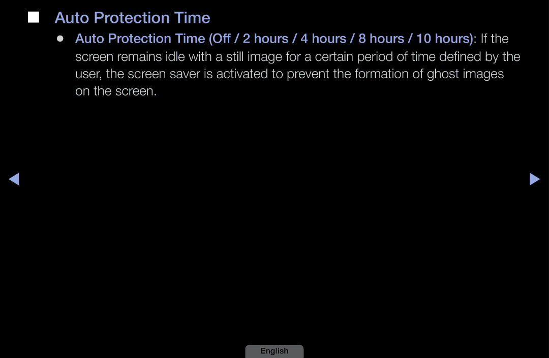 Samsung LH40HEPLGD/EN, LH46HEPLGD/EN manual Auto Protection Time 