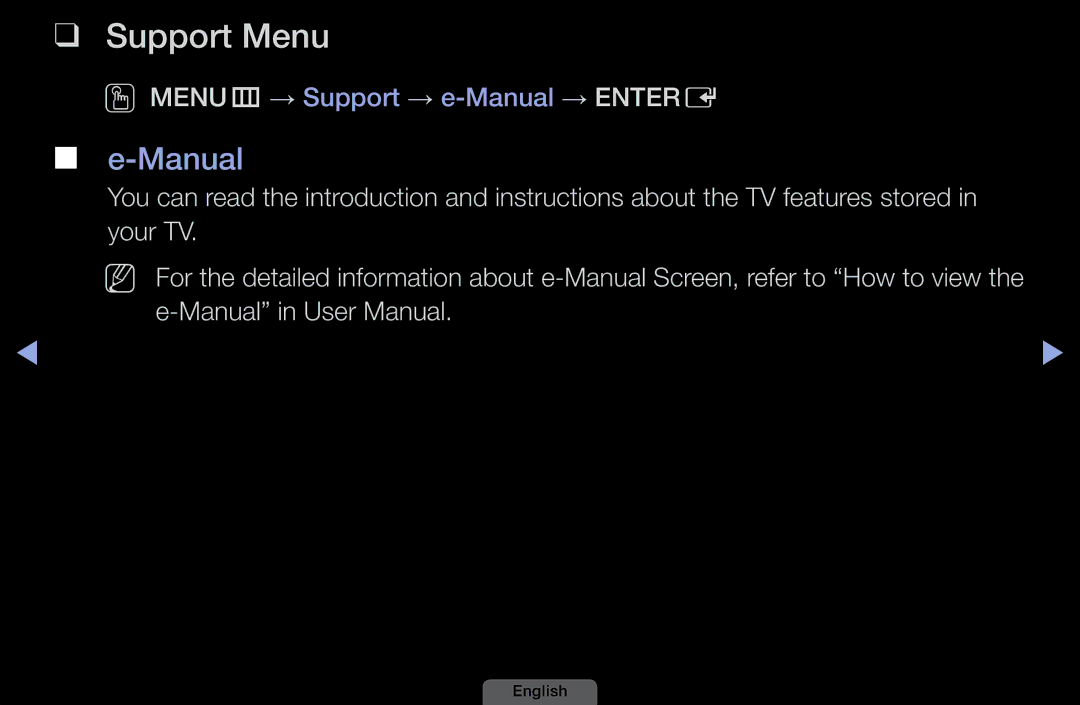 Samsung LH46HEPLGD/EN, LH40HEPLGD/EN manual Support Menu, Manual 