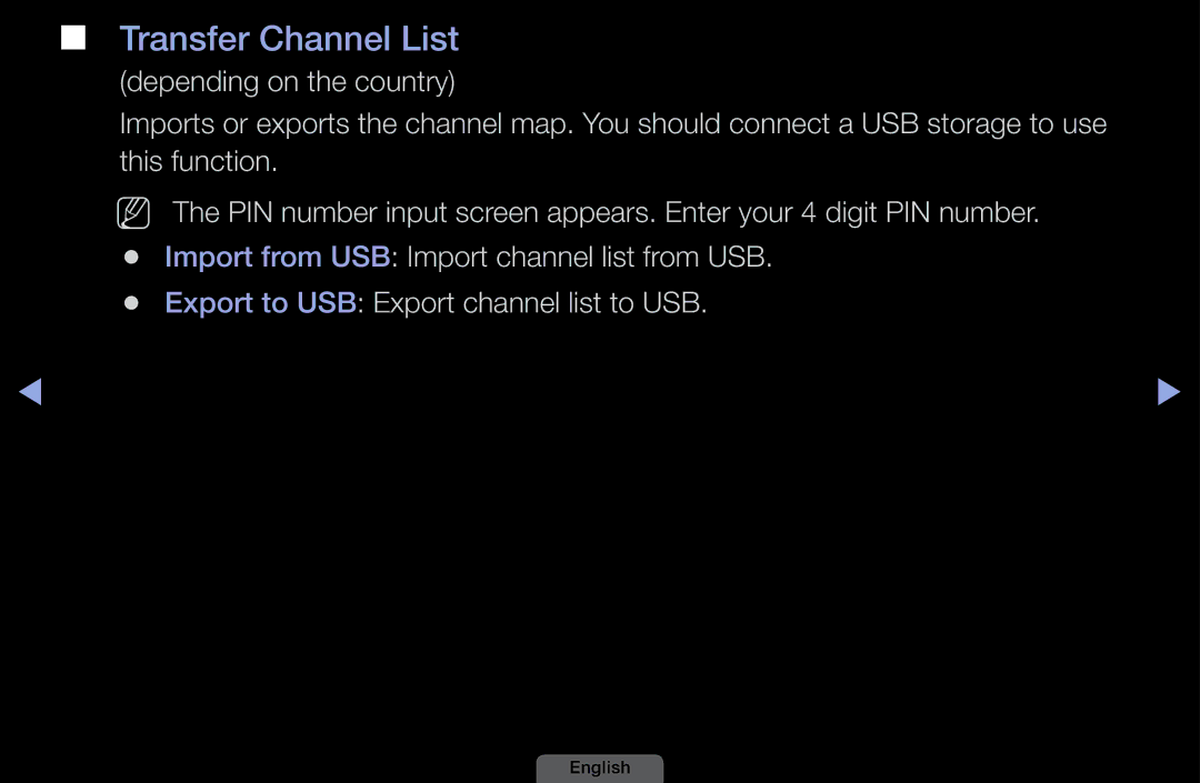 Samsung LH40HEPLGD/EN, LH46HEPLGD/EN manual Transfer Channel List 