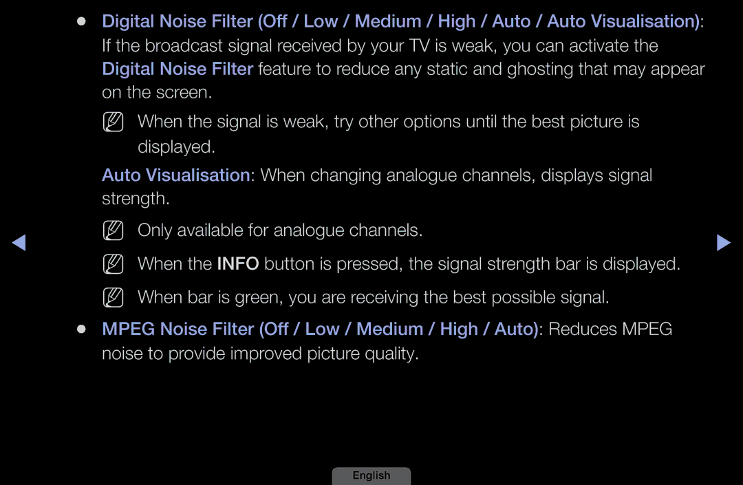 Samsung LH40HEPLGD/EN, LH46HEPLGD/EN manual Noise to provide improved picture quality 