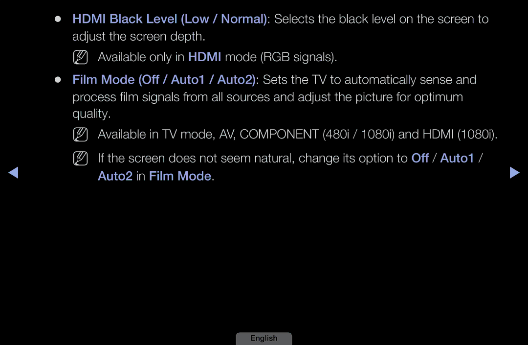 Samsung LH46HEPLGD/EN, LH40HEPLGD/EN manual Auto2 in Film Mode 