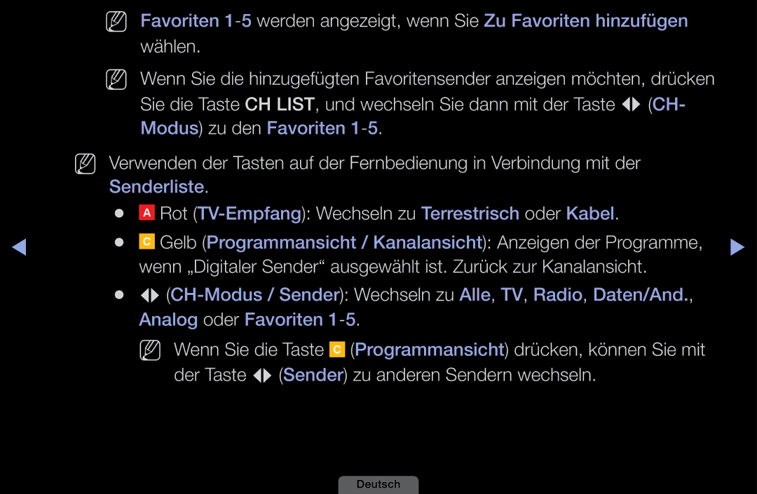 Samsung LH40HEPLGD/EN, LH46HEPLGD/EN manual Wählen, Gelb Programmansicht / Kanalansicht Anzeigen der Programme 