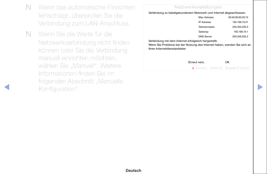 Samsung LH46HEPLGD/EN, LH40HEPLGD/EN manual NN Wenn das automatische Einrichten, Konfiguration 